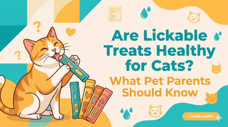 Lickable cat treats for better digestion and hydration with healthy ingredients for a happy, well-nourished cat